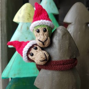 Christmas Monkey Duo
